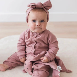 Mila & Co. Brused Playsuit in Berry