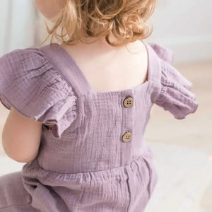 Mila & Co. Flutter Jumpsuit in Lilac
