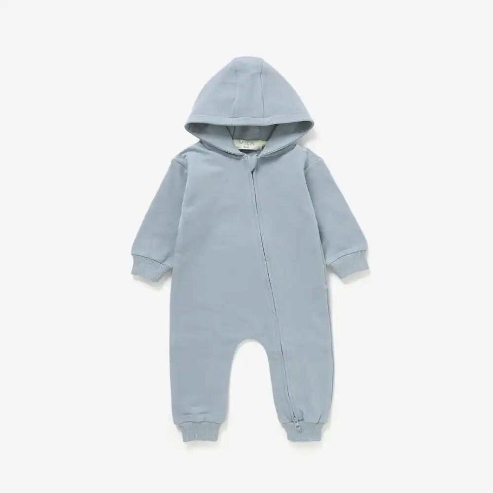 Mila & Co. Hoodie Romper - Fog