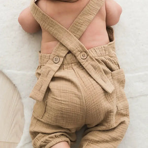 Mila & Co. Adjustable Strap Overalls in Acorn