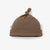 Mila & Co. Ribbed Knotted Hat in Cappuccino