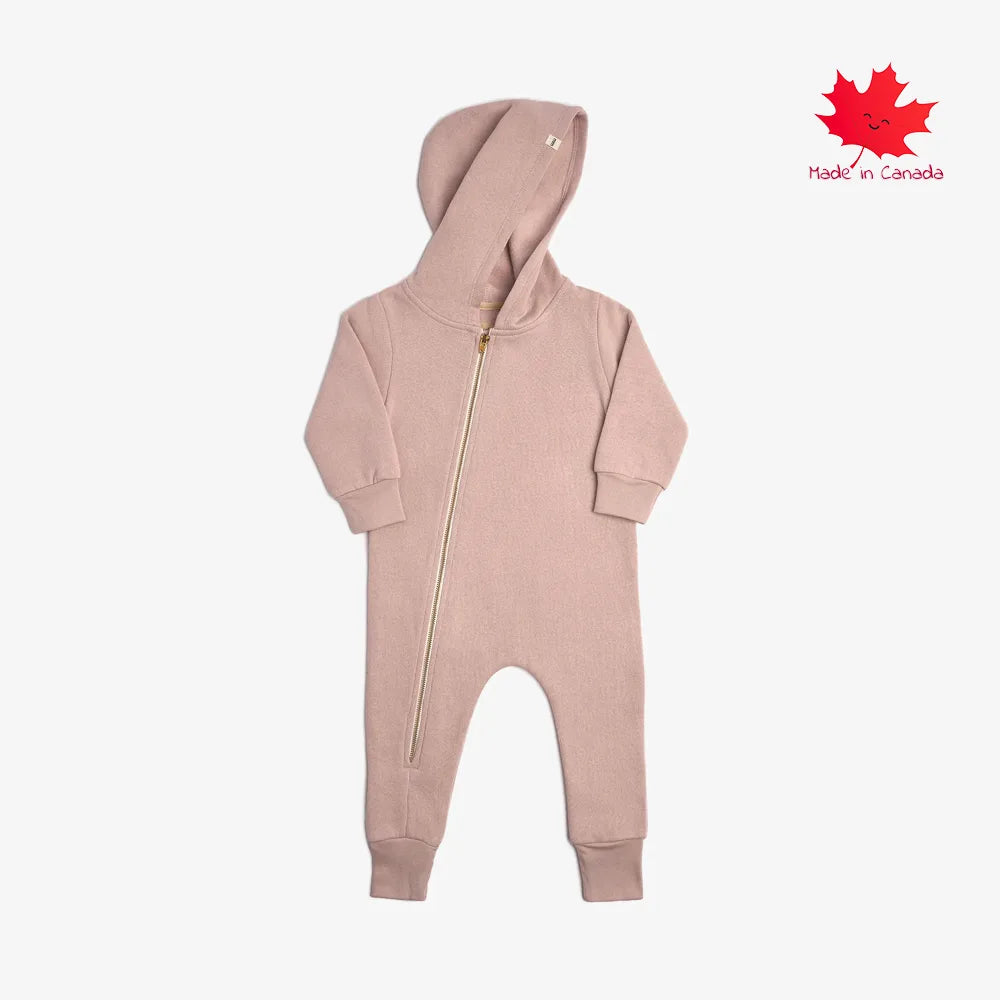 Mini Mioche Plush Biker Romper - Blossom