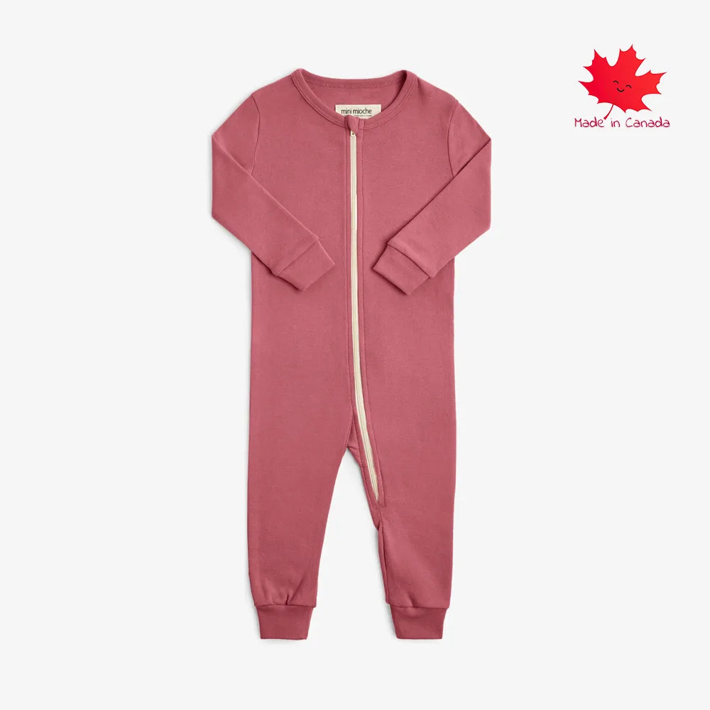 Mini Mioche Dreamy Sleeper Romper - Coral