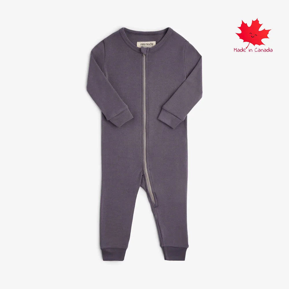 Mini Mioche Dreamy Sleeper Romper - Vintage Plum