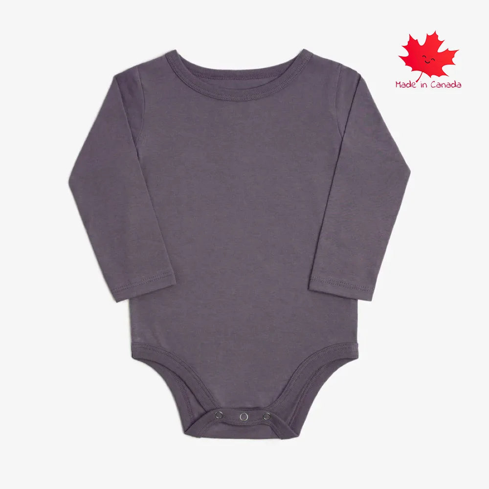 Mini Mioche Cloud Long Sleeve Onesie - Vintage Plum