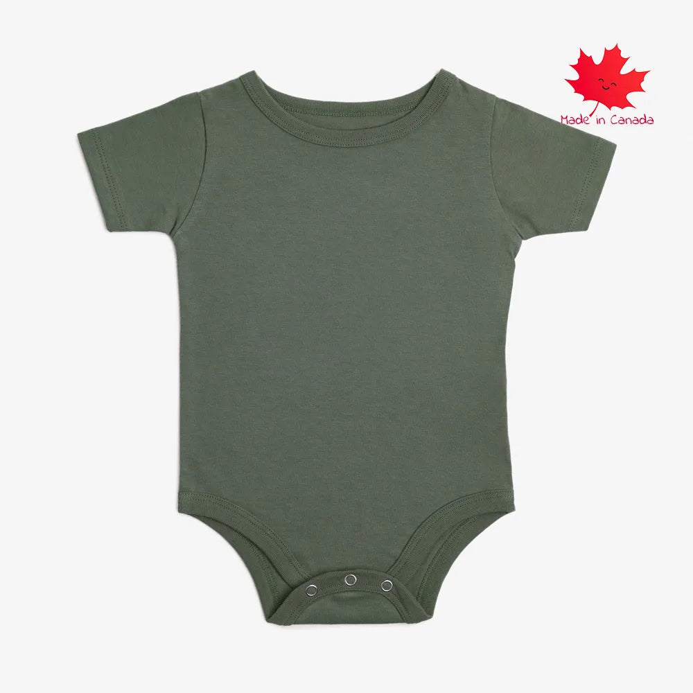 Mini Mioche Cloud Short Sleeve Onesie - Thyme