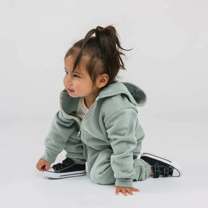 Mini Mioche Plush Skinny Sweats - Ocean