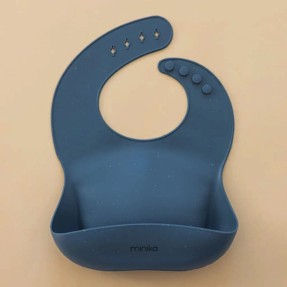 Minika Silicone Bib - Indigo