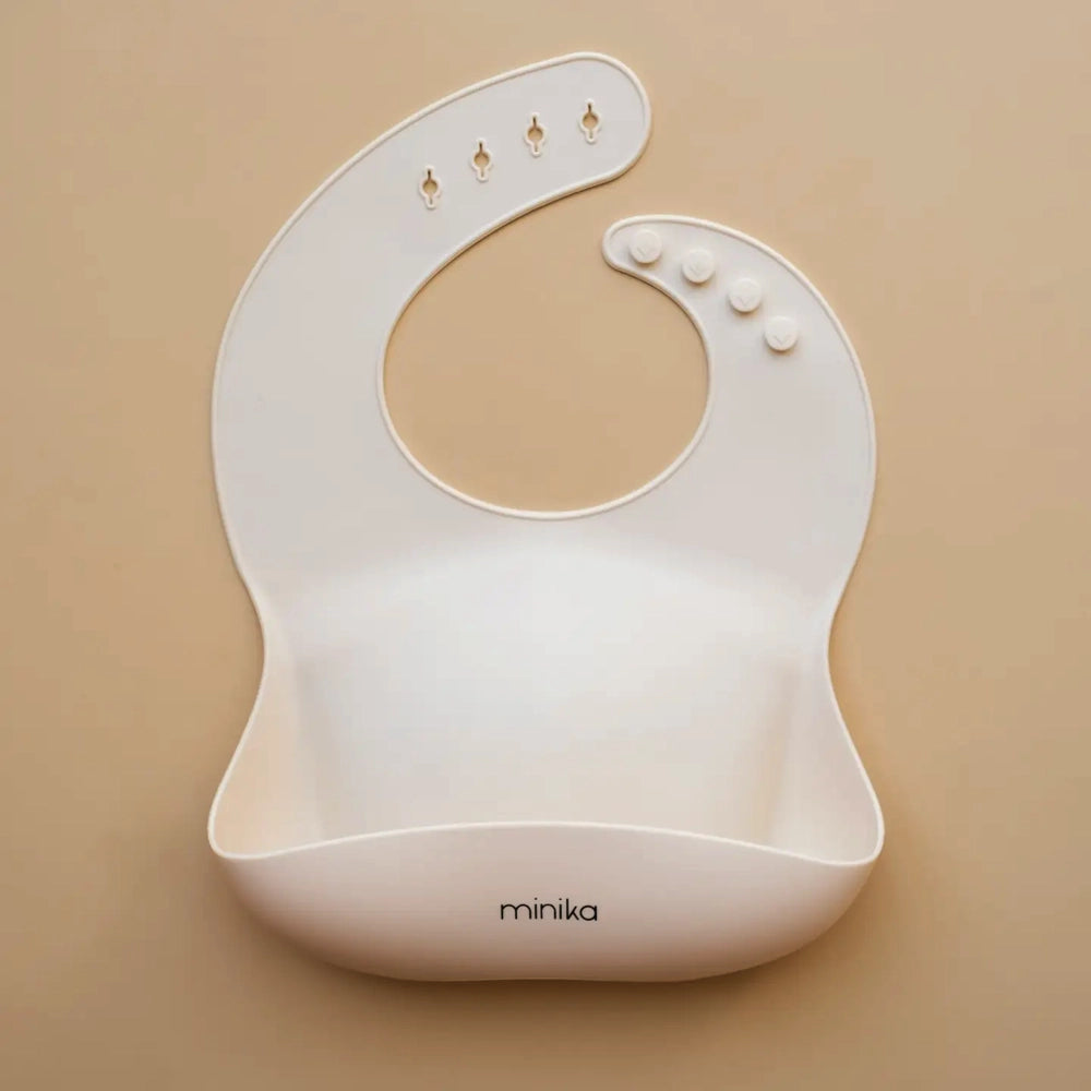 Minika Silicone Bib - Shell