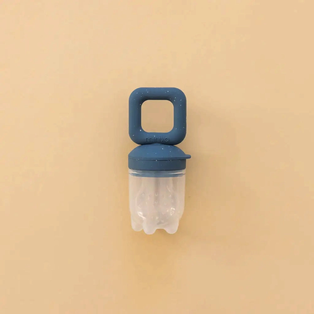 Minika Silicone Feeder Teether - Indigo