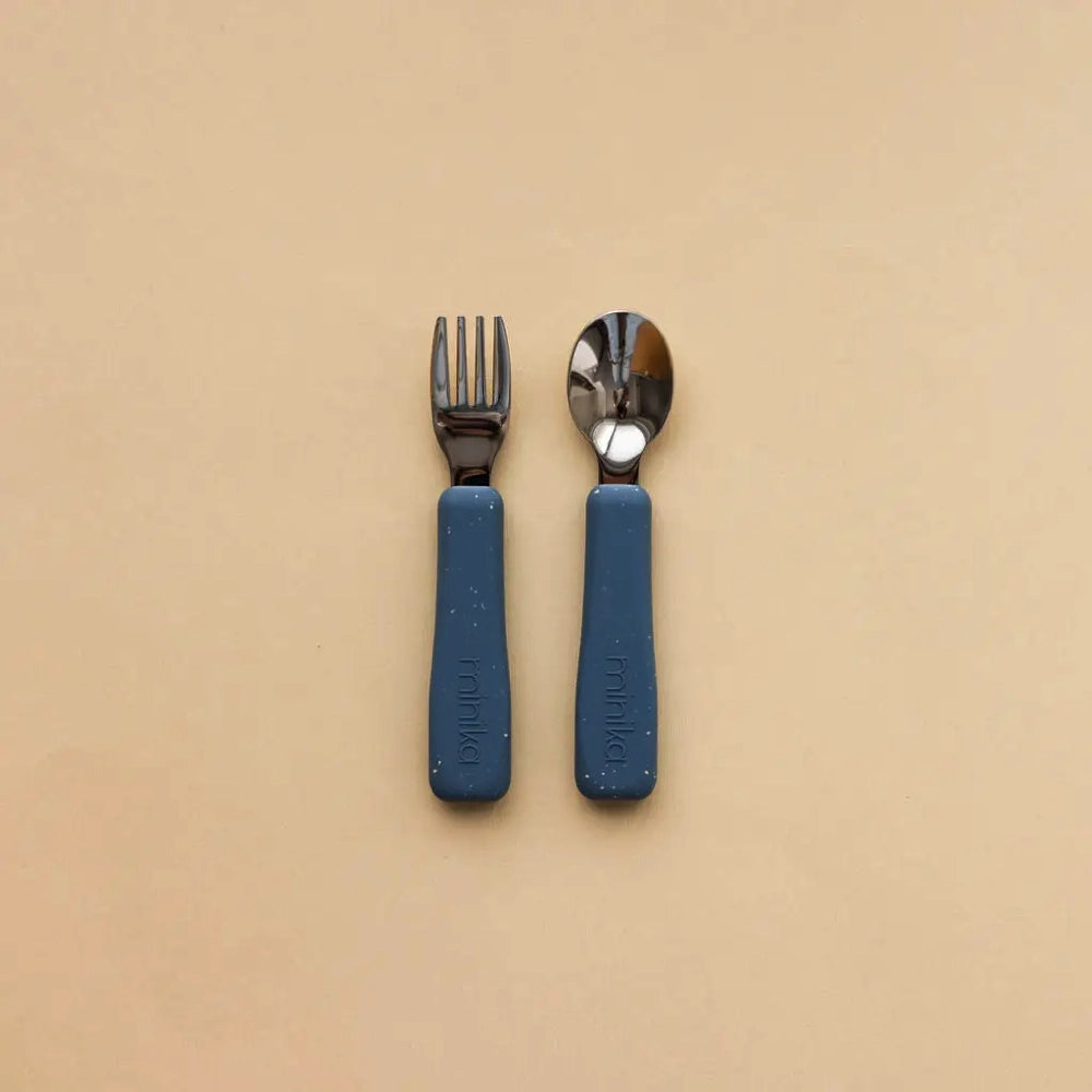 Minika Fork and Spoon - Indigo