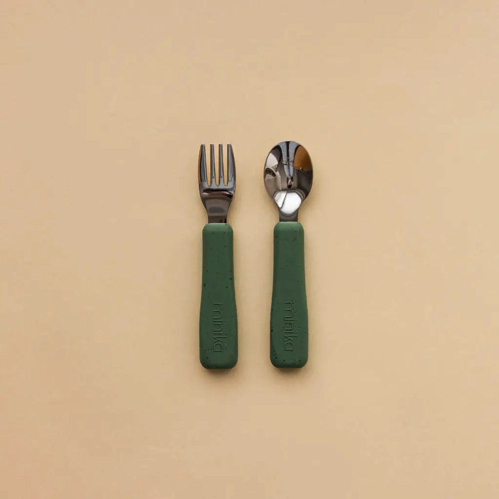 Minika Fork and Spoon - Leaf