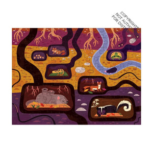 Mudpuppy Forest Above & Below 100 Piece Double-Sided Puzzle