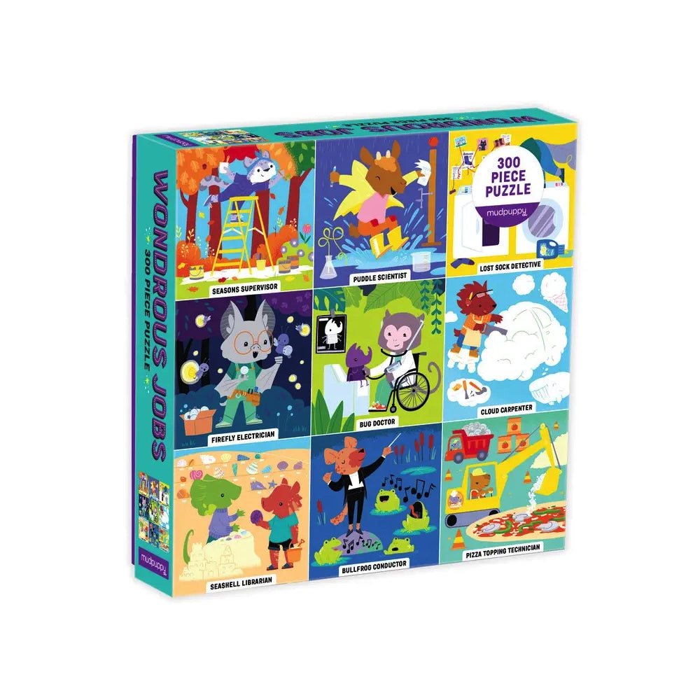 Mudpuppy Wondrous Jobs 300 Piece Family Puzzle