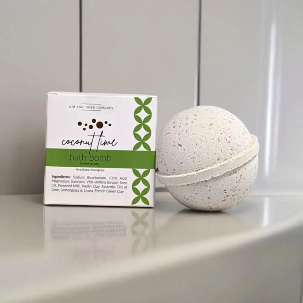 Old Soul Soap Company Inc Bath Bomb - Coconut Lime