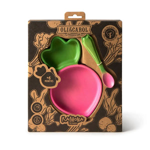 Oli & Carol Plate and Spoon Set - Ramona the Radish