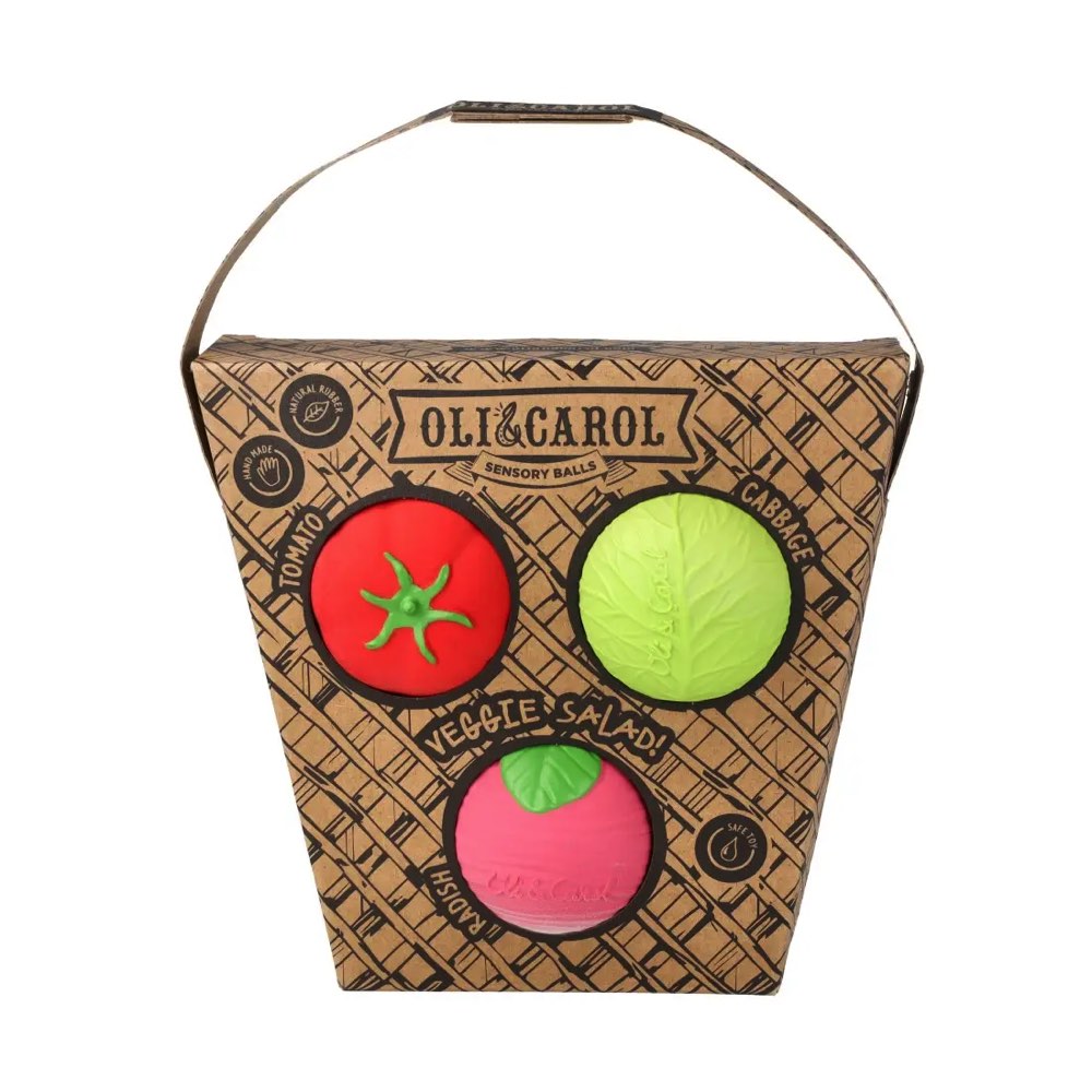 Oli & Carol Baby Sensory Balls - Veggie Salad