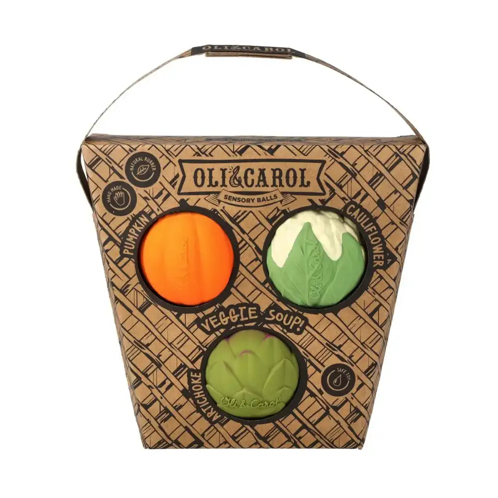 Oli & Carol Baby Sensory Balls - Veggie Soup