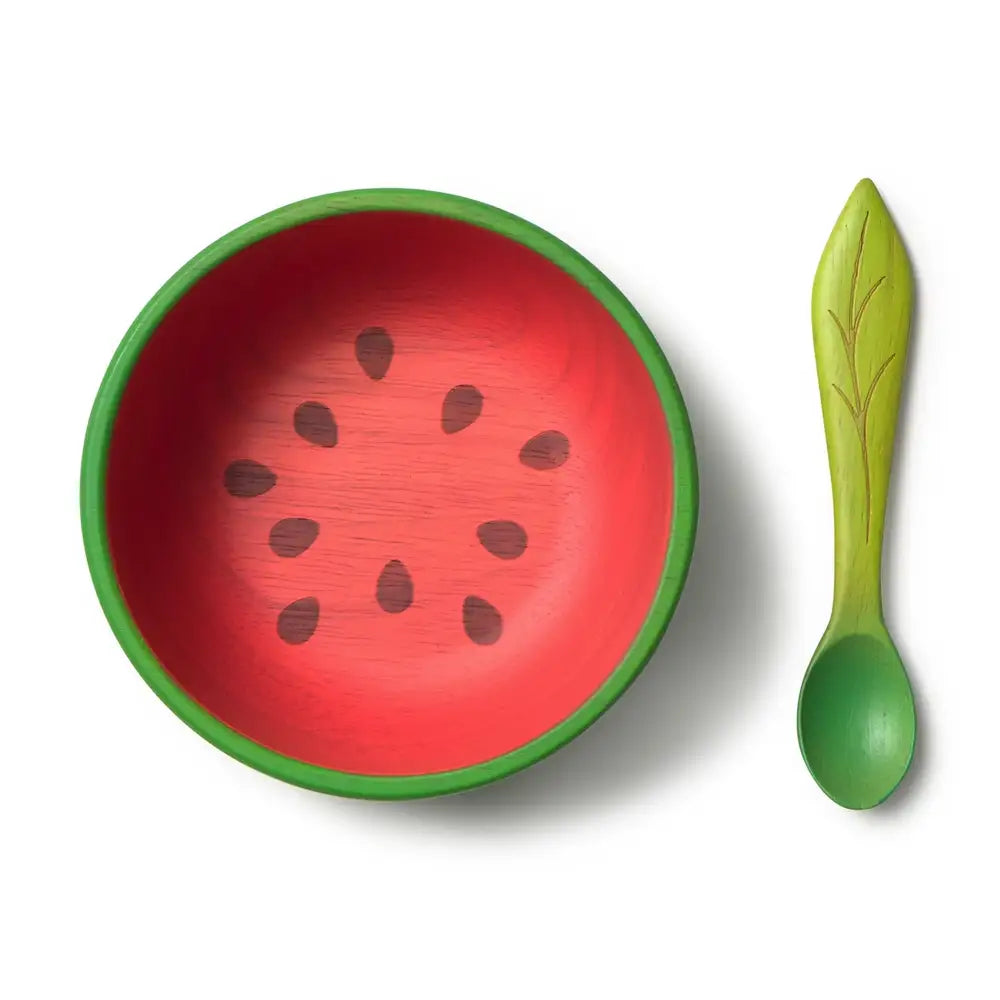 Oli & Carol Bowl and Spoon - Wally the Watermelon