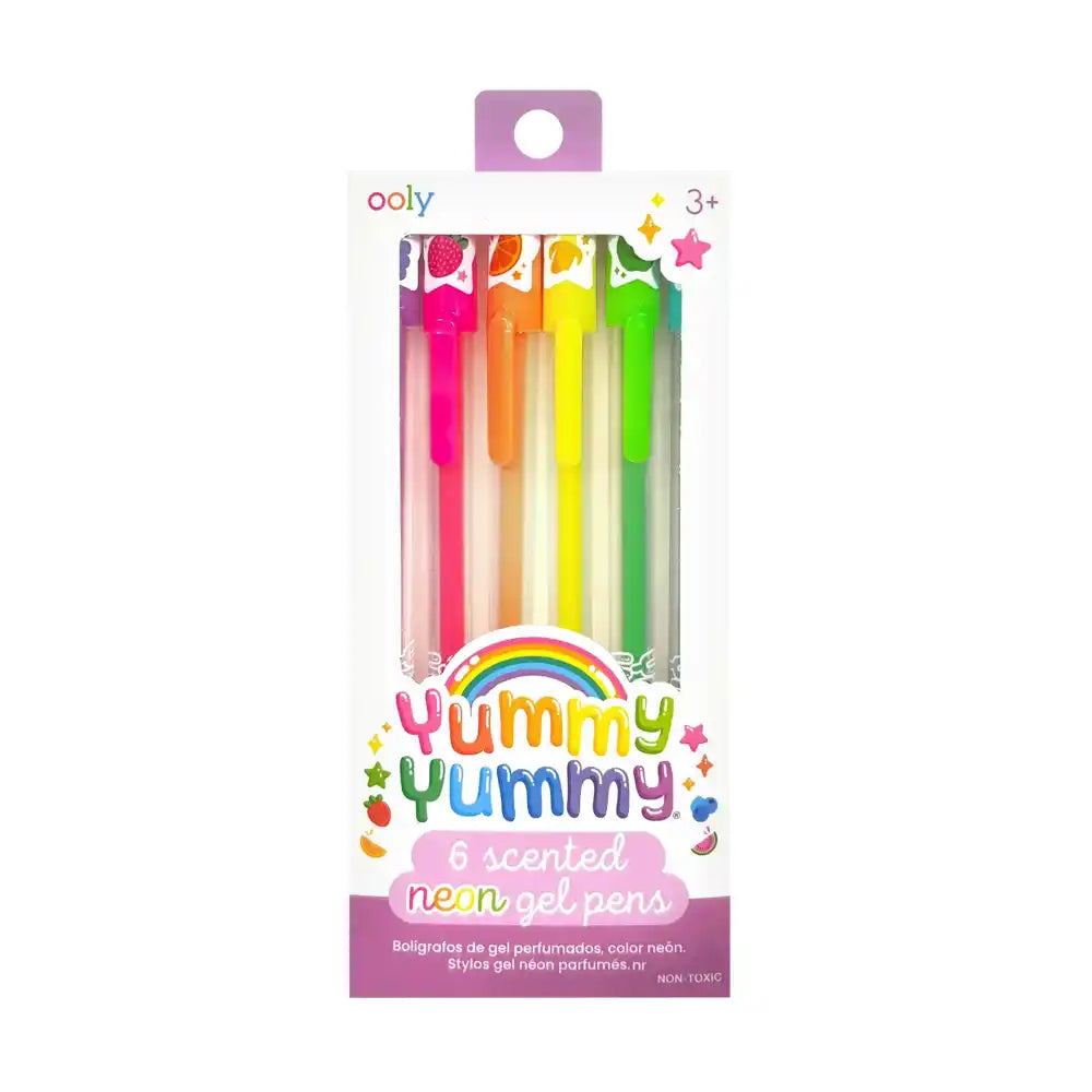 Ooly Yummy Yummy: Scented Neon Gel Pens - Set of 6