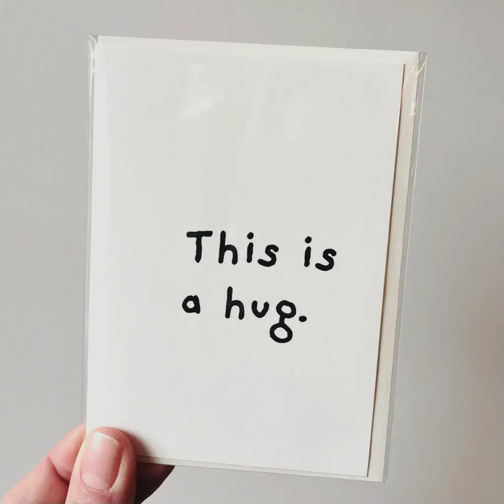 Paperlyk Greeting Card - This is a hug