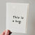Paperlyk Greeting Card - This is a hug
