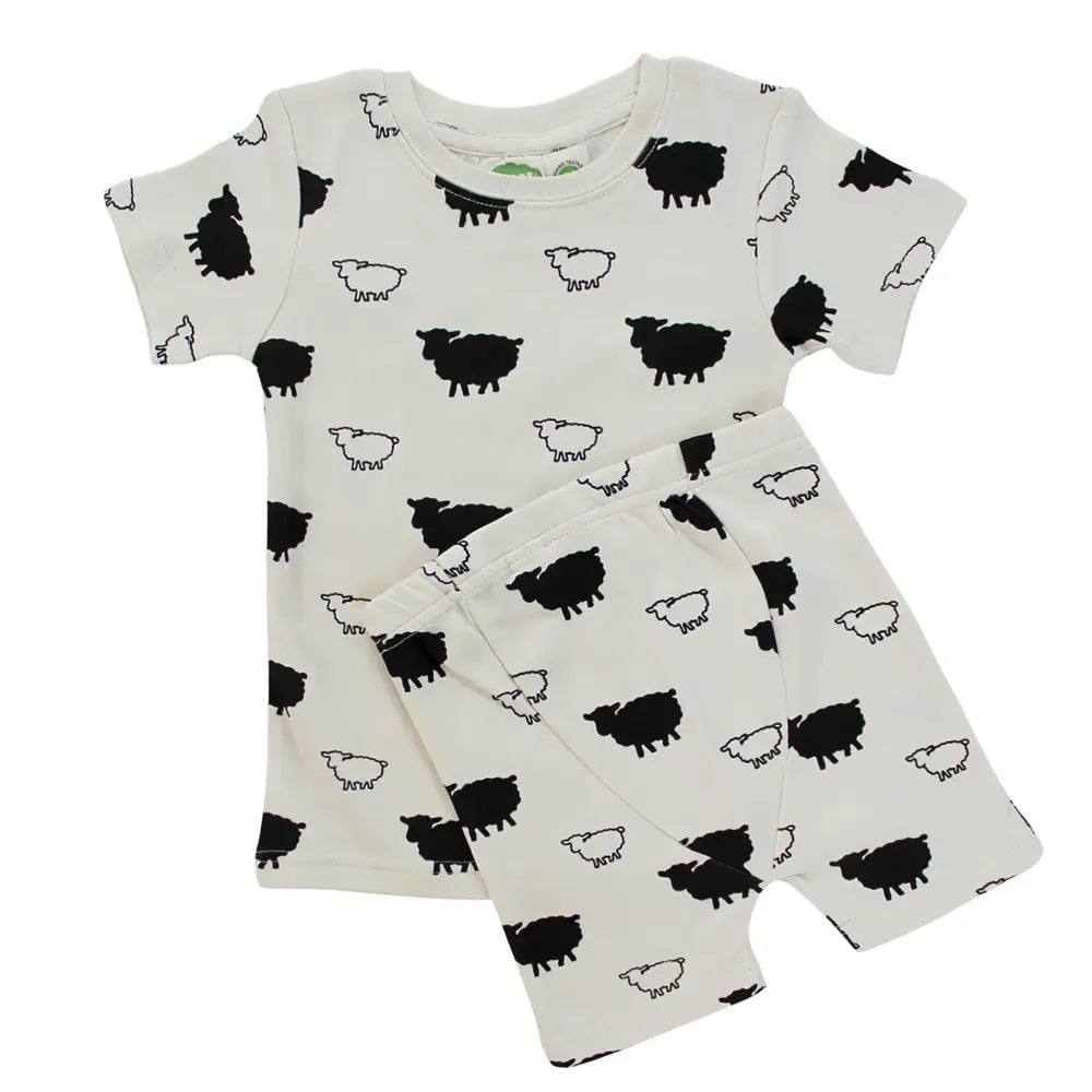 Parade Organics My Jammies Short Sleeve Pajamas in Sheep