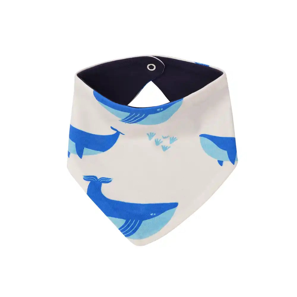 Parade Organics Baby Bandana Bib - Whales