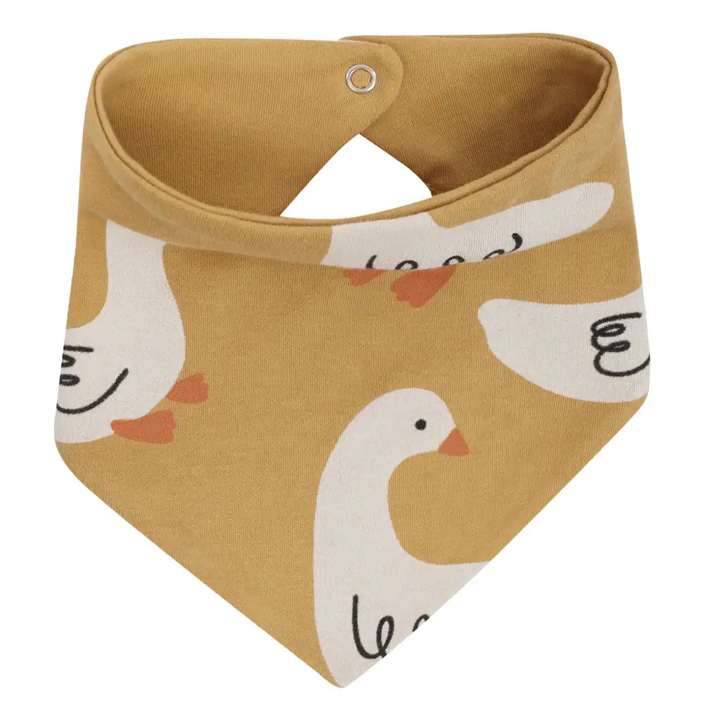 Parade Organics Baby Bandana Bib - Honey Goose
