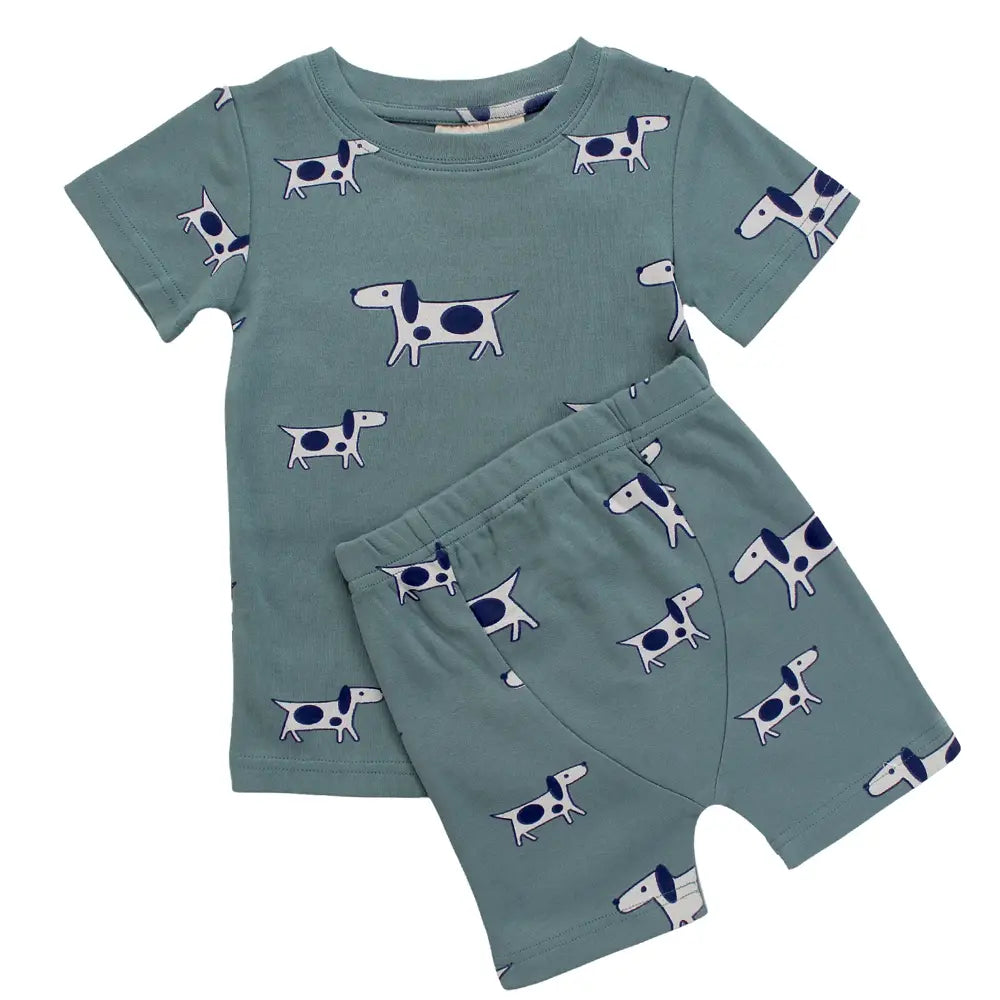 Parade Organics My Jammies Short Sleeve Pajamas in Dogs