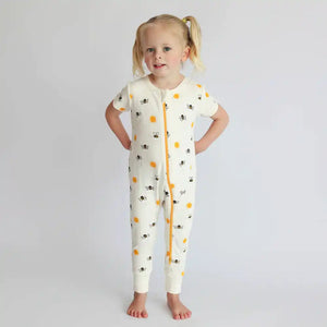 Parade Organics Signature Short Sleeve Romper - Bees