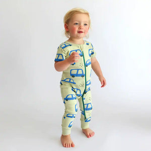 Parade Organics Signature Short Sleeve Romper - Cars