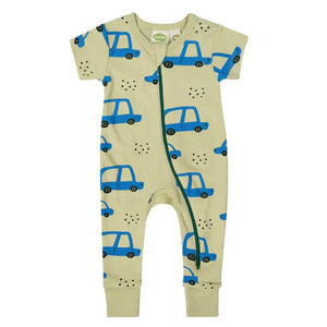 Parade Organics Signature Short Sleeve Romper - Cars