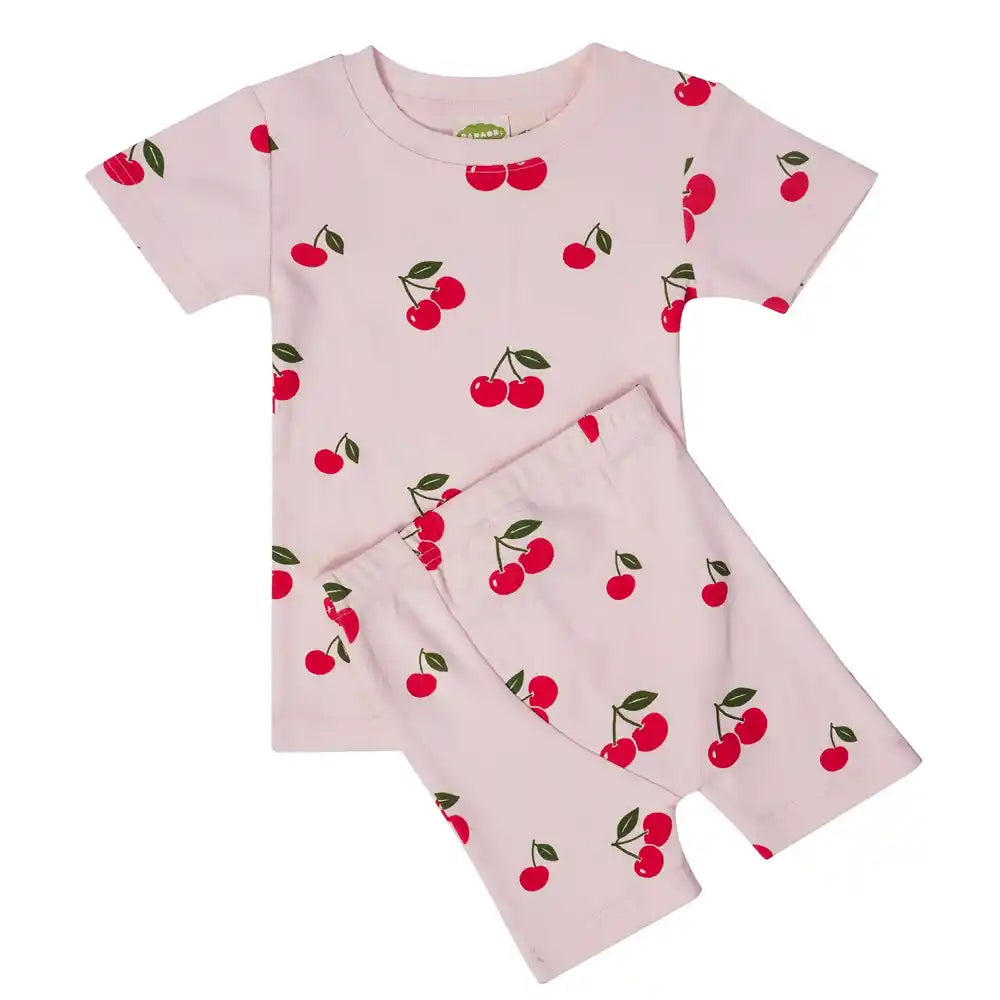 Parade Organics My Jammies Short Sleeve Pajamas in Cherries