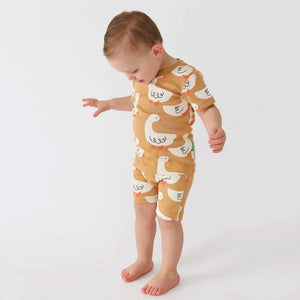 Parade Organics My Jammies Short Sleeve Pajamas in Goose