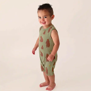 Parade Organic Tank Romper - Bears