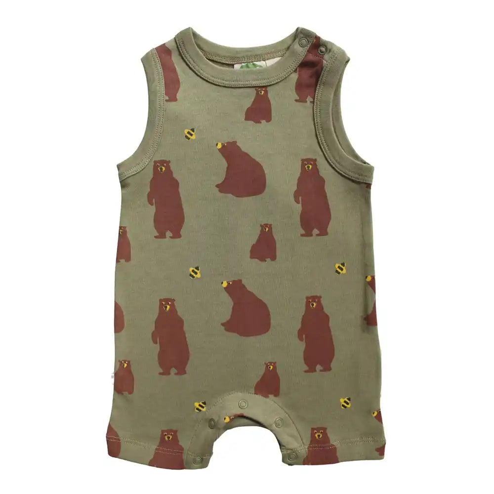 Parade Organic Tank Romper - Bears
