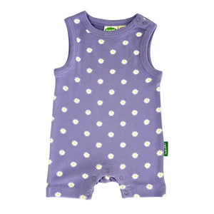 Parade Organic Tank Romper - Lilac Daisies