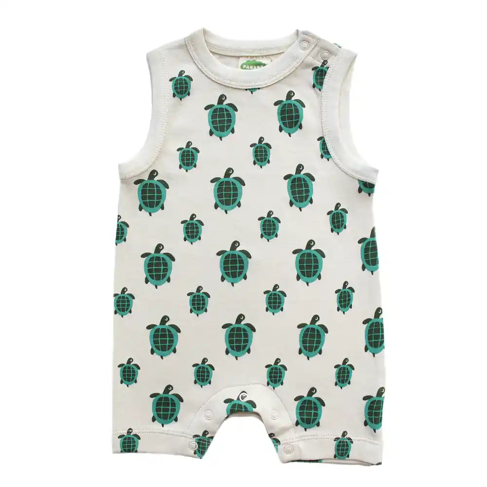 Parade Organic Tank Romper - Turtles