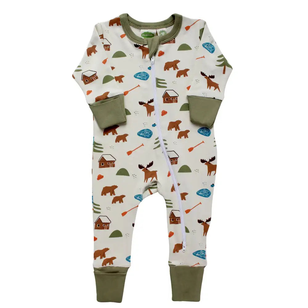 Parade Organics Essentials Long Sleeve Romper - Oh Canada