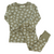 parade organics 2 piece long sleeve jammies - olive leaves