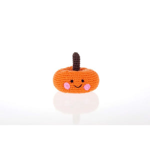 Pebble Friendly Plush Pumpkin Rattle