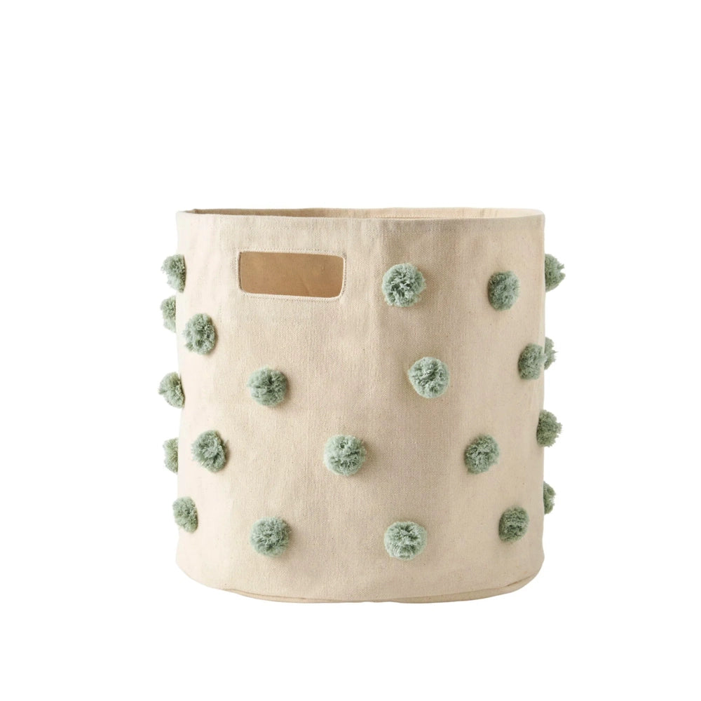 Pehr Designs Bin Pom Pom Basket - Sea