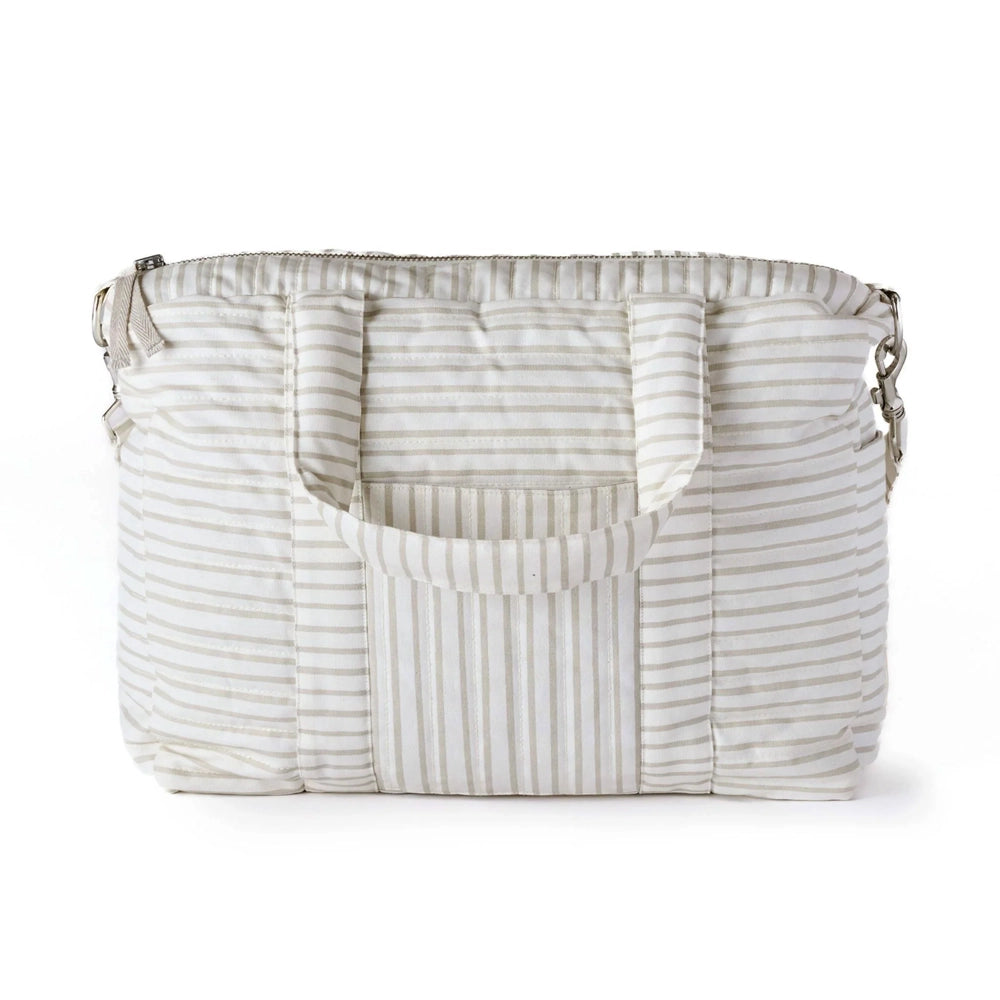 Pehr Designs Diaper Bag - Stripes Away Pebble Grey