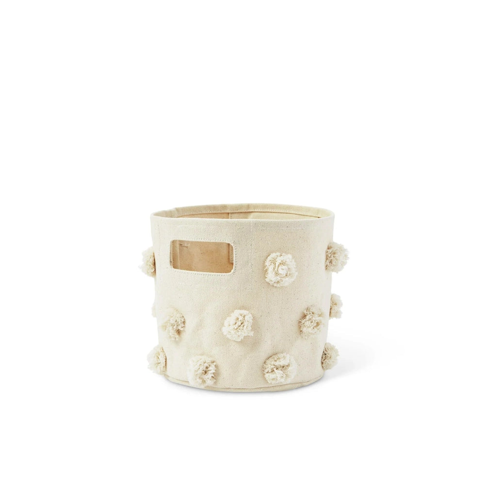 Pehr Designs Mini Pom Pom Basket - Natural