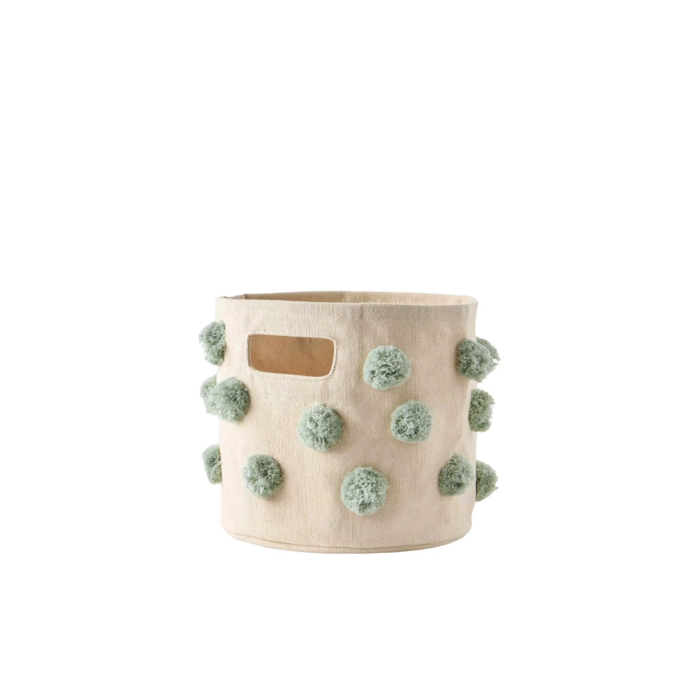Pehr Designs Mini Pom Pom Basket - Sea