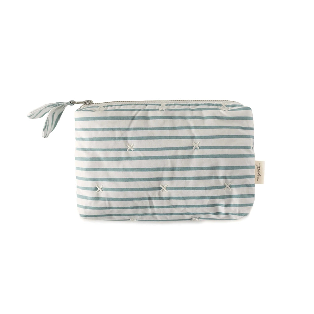 Pehr Designs On The Go Mini Pouch - Stripes Away Deep Sea