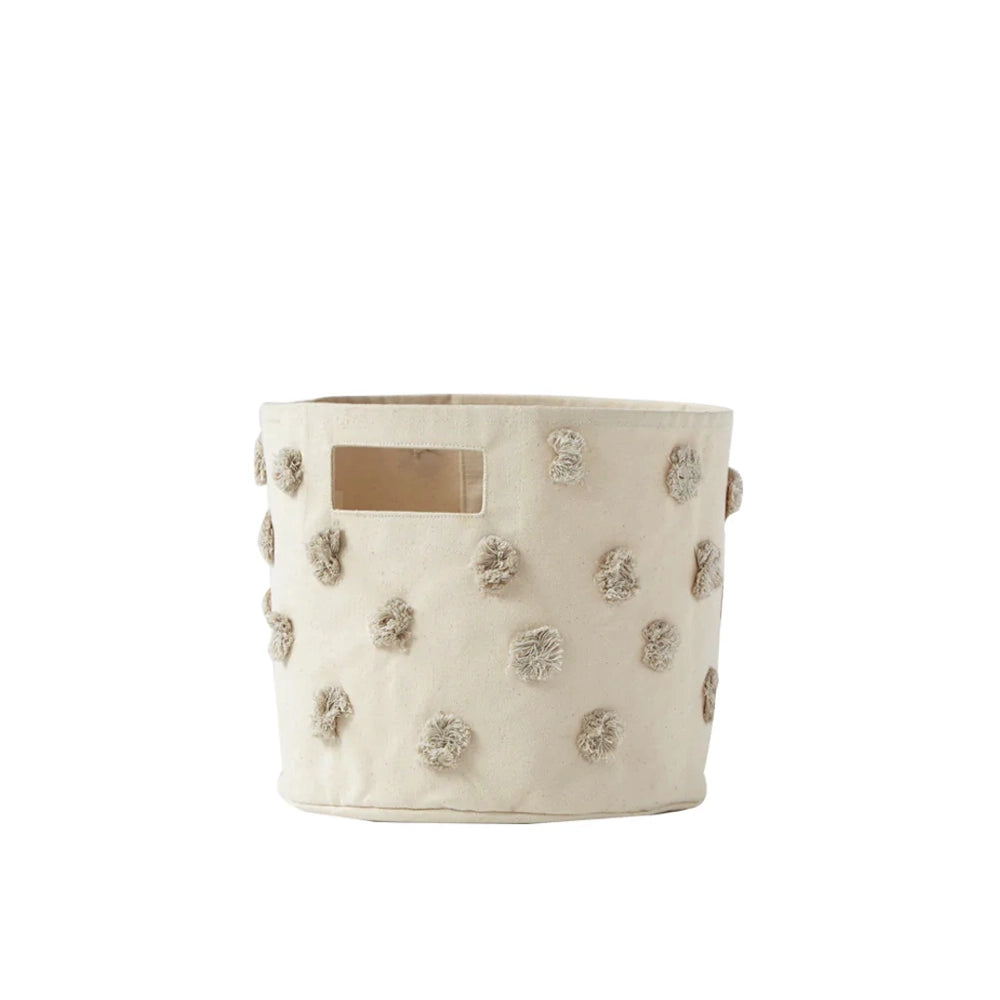 Pehr Designs Pint Pom Pom Basket - Grey