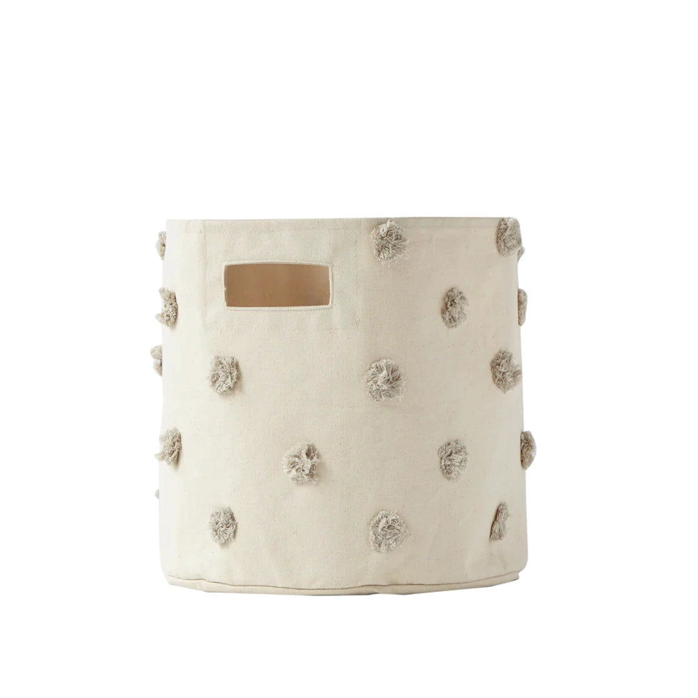 Pehr Designs Bin Pom Pom Basket - Grey