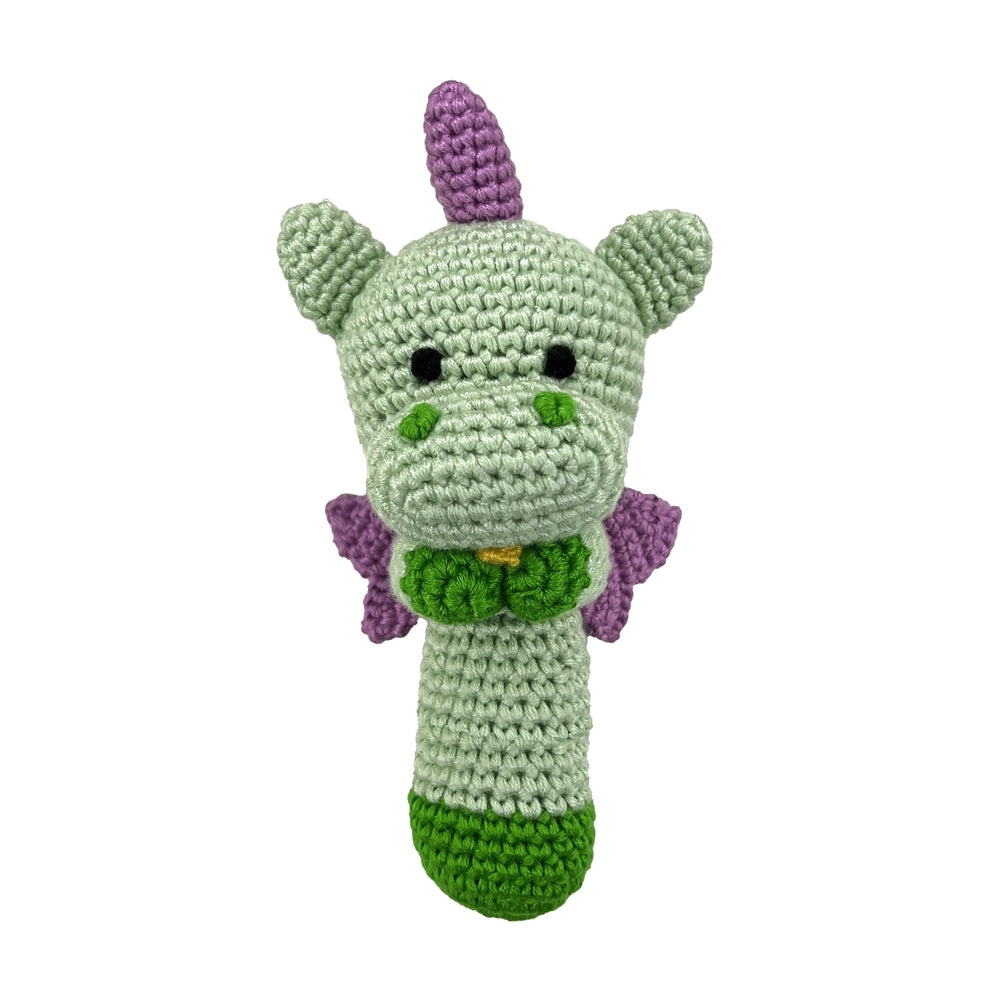 Zubels Dragon Crochet Stick Rattle